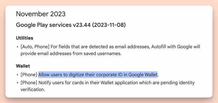 Kaynak -&nbsp;Google Sistem Güncellemeleri - Google Cüzdan yakında kullanıcıların iş yeri kimliklerini dijitalleştirmesine olanak tanıyacak