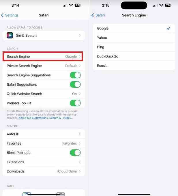İOS'ta varsayılan arama motorunu değiştirmek çok kolaydır; Google, arama gelirini güvenlik güncellemeleri gönderen Android üreticilerine aktarır