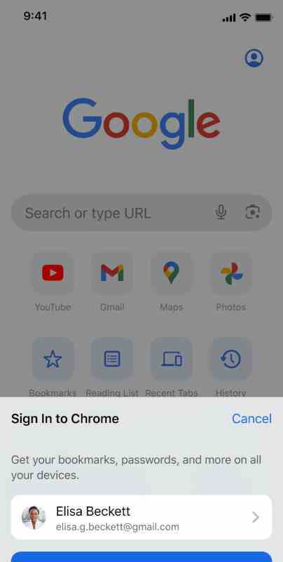 Google güncellemesi, Chrome'un iOS'ta senkronize edilmesini kolaylaştırıyor