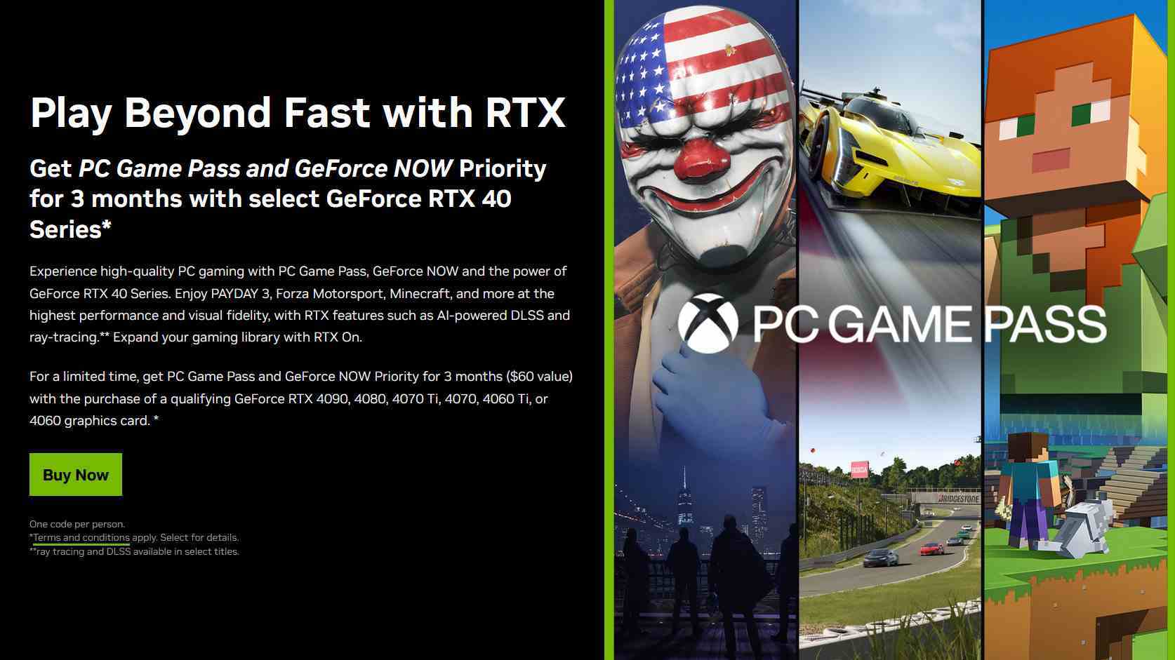 NVIDIA RTX 40 Serisi Game Pass ve GeForce Now ile anlaştı tanıtım görseli