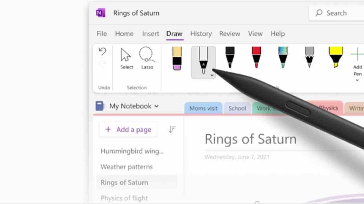 OneNote'ta Mürekkep resmi