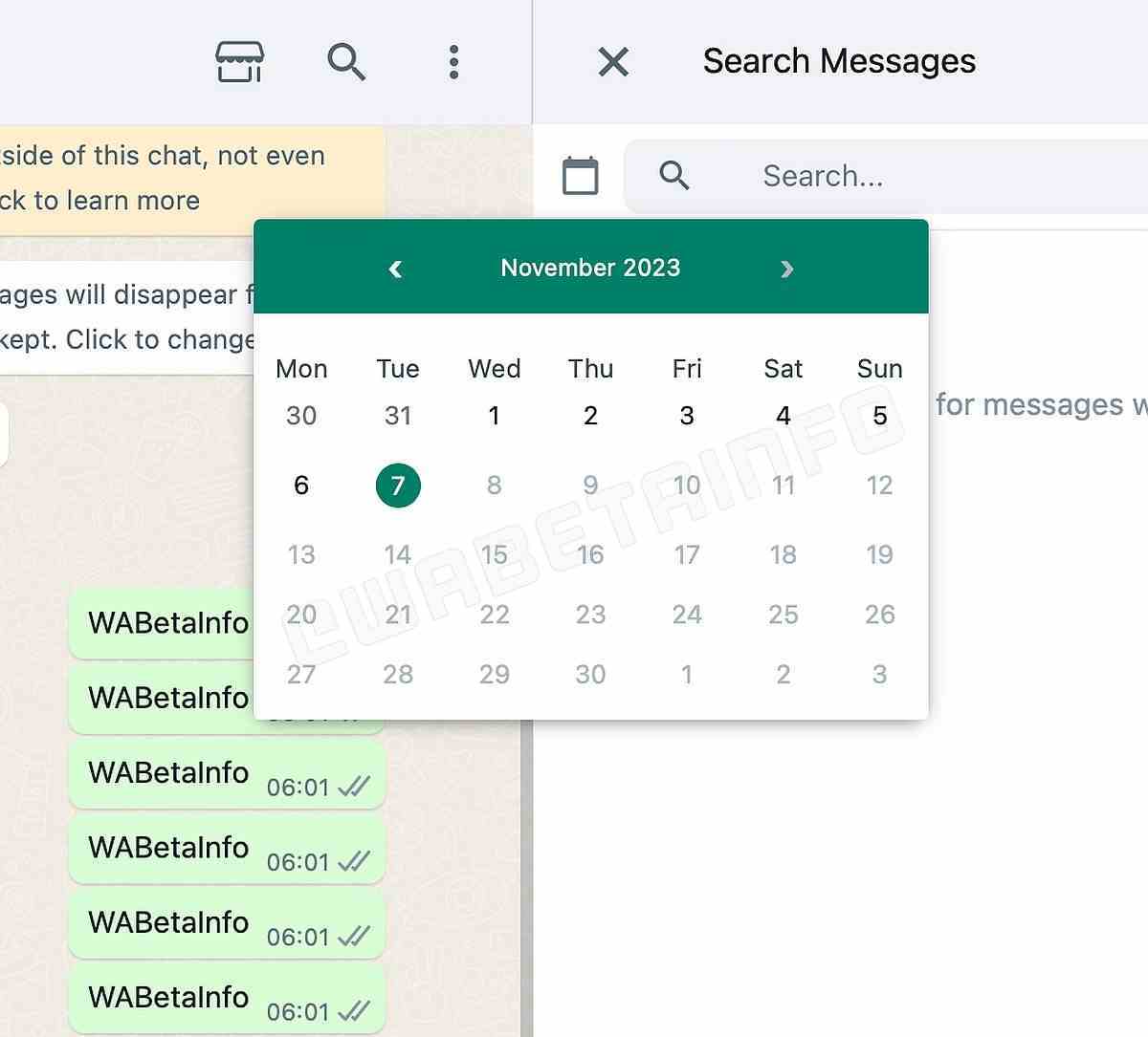 tarihe göre whatsapp web arama özelliği wabetainfo whatsapp