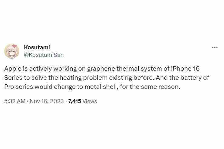 iPhone 16 prototipi, aşırı ısınma sorunlarının tekrarlanmasını önlemek için donanım değişikliklerini ortaya koyuyor