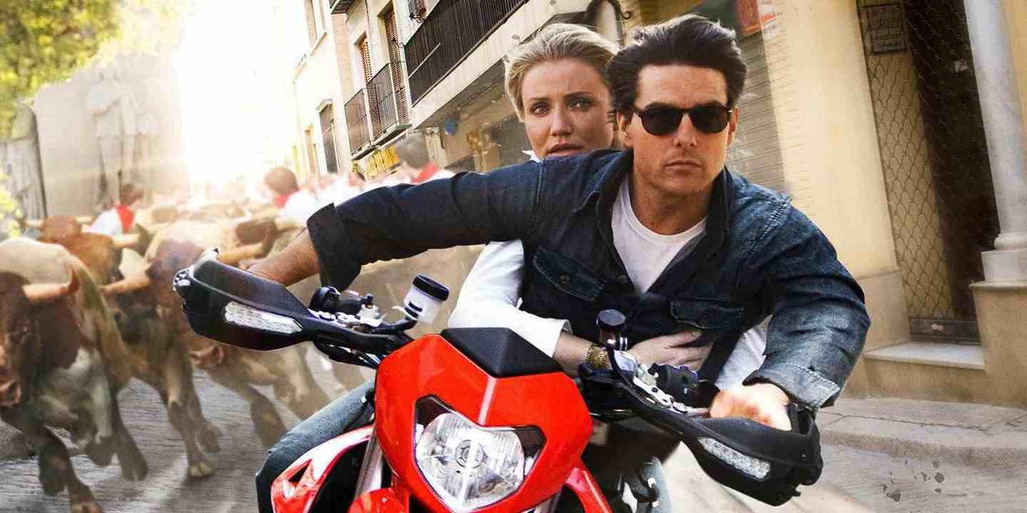 Tom Cruise ve Cameron Diaz, Knight and Day'de motosiklette