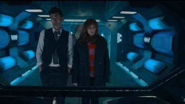 Doctor Who, David Tennant ve Catherine Tate Kelimenin Tam anlamıyla Her Şeydir başlıklı makale için resim