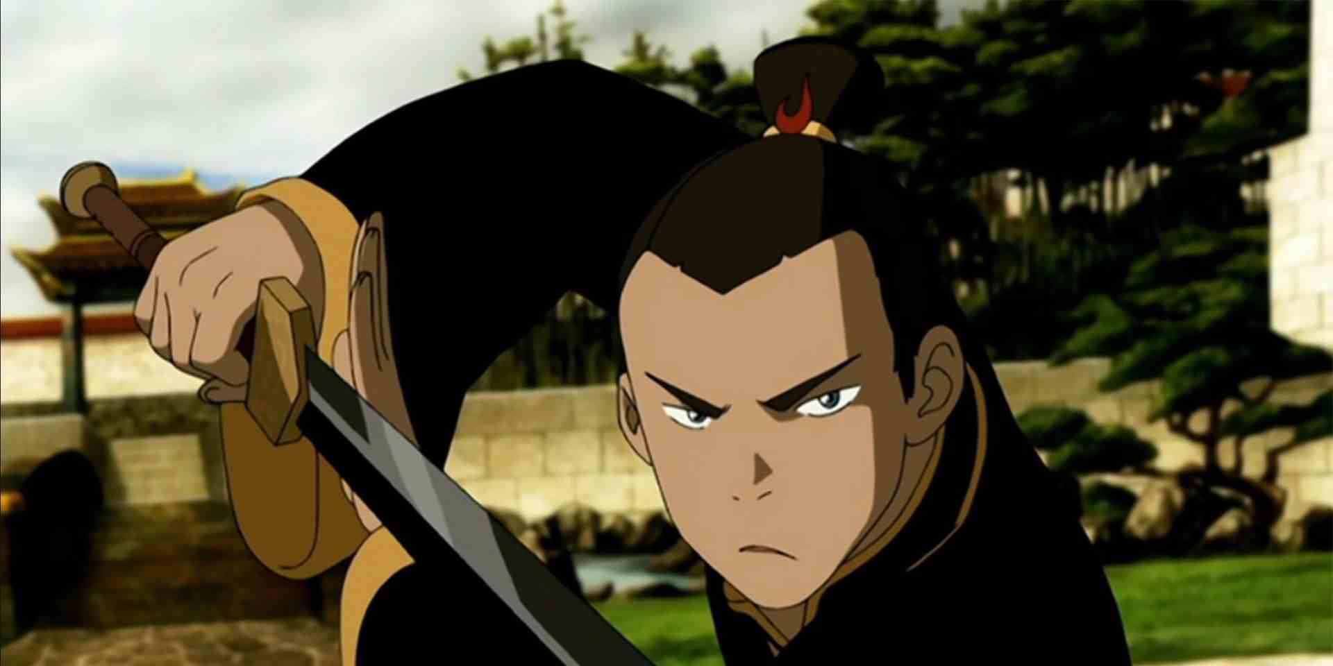 Sokka kılıcıyla antrenman yapıyor