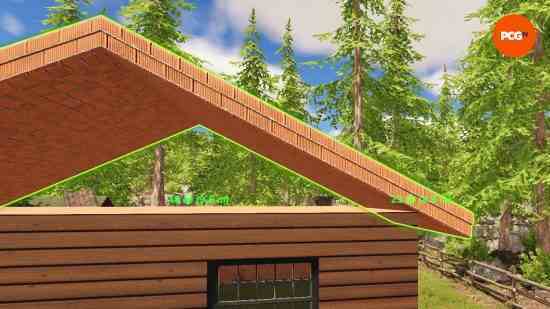 House Flipper 2 sanal alan modunda bir çatı yerleştirmeye çalışıyorum.