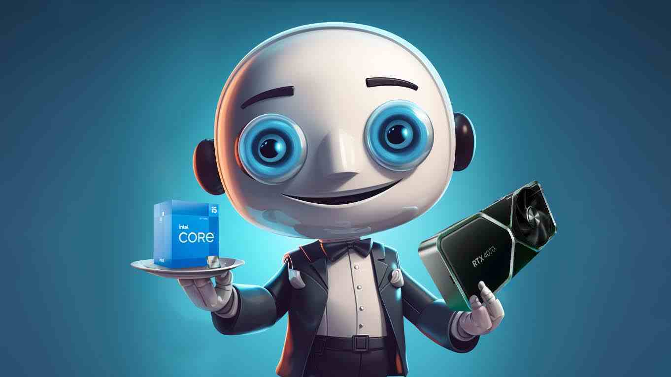 Intel Core i5 CPU ve NVIDIA RTX 4070 GPU'ya sahip robot kahya.