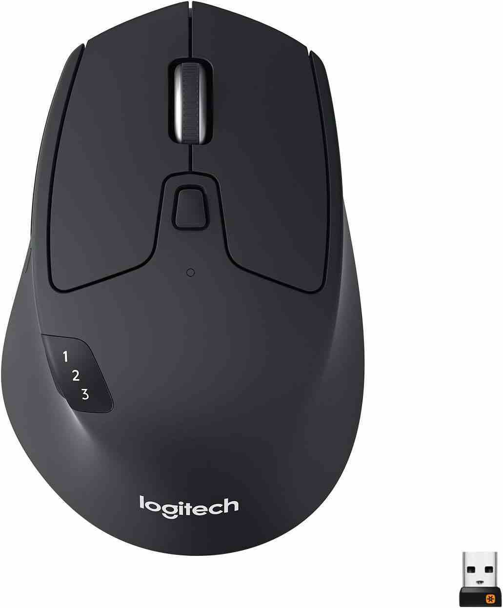 Siyah Logitech M730 farenin görüntüsü