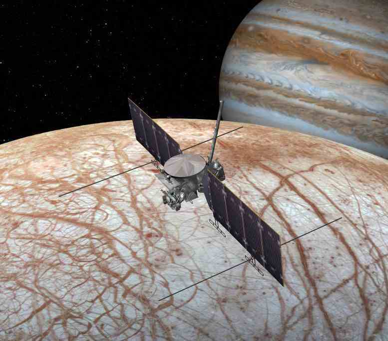 Europa Mission Uzay Aracı Sanatçının Renderlaması