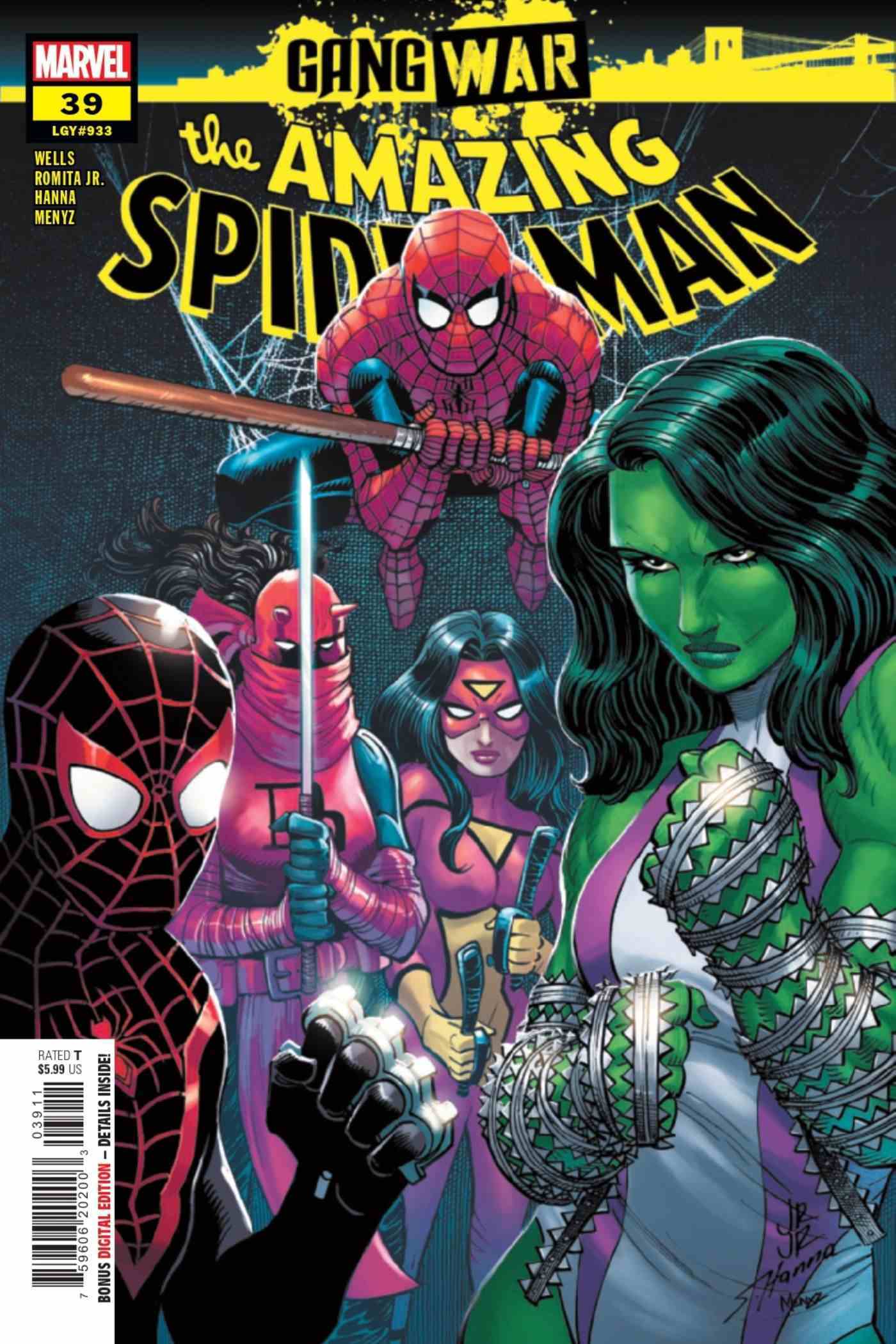 John Romita Jr.'ın Amazing Spider-Man #39 kapağı