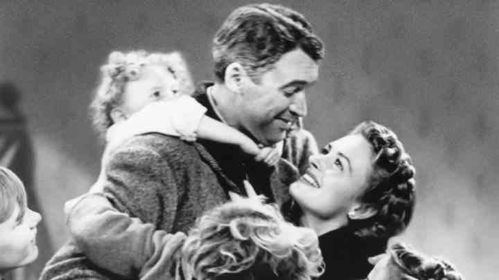 James Stewart ve Donna Reed, Harika Bir Hayat'ta.