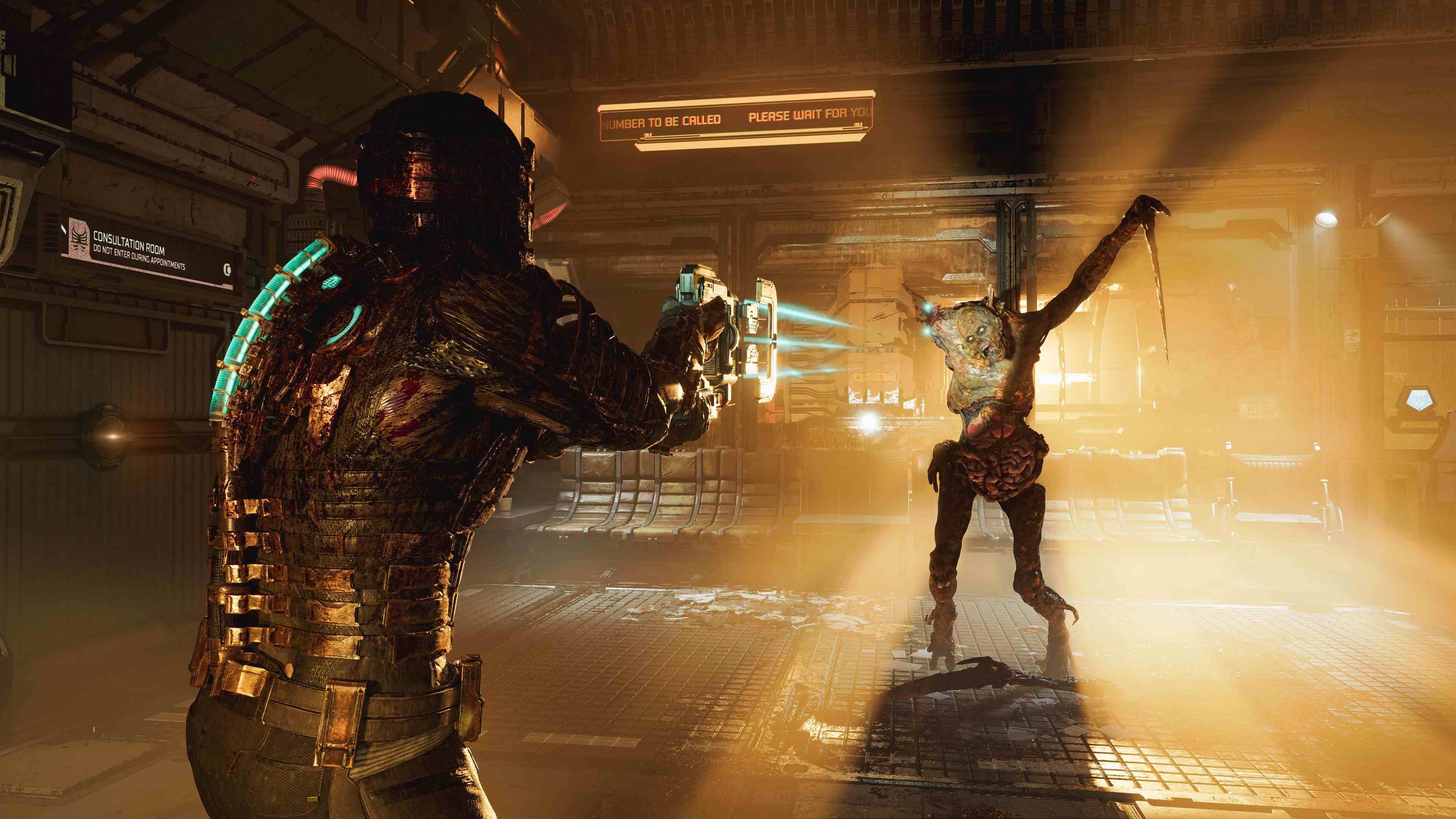 Dead Space'in yeniden çekilen Slasher ekran görüntüsü aydınlatmada