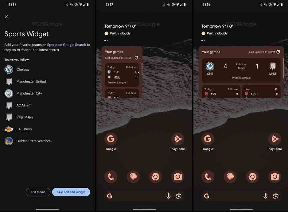 Gizli kod, Google uygulaması tabanlı Spor widget'ının Android ana ekranına geleceğini ortaya koyuyor - Gizli kod, spor tutkunlarının yakında Android ana ekranları için yeni ve harika bir widget alacağını ortaya koyuyor