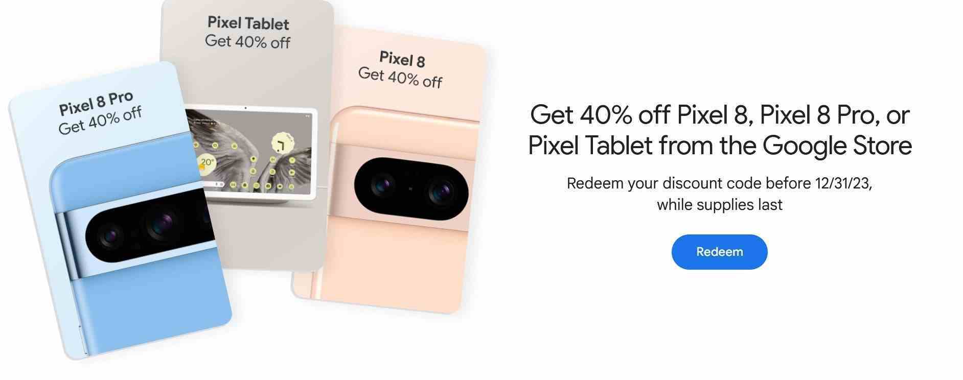 Google Play Points'i kullanarak Pixel 8, Pixel 8 Pro veya Pixel Tablet'te %40 tasarruf edin - Pixel 8 serisi ve Pixel tablette %40 indirimden yararlanmak için Google Play Points'i kullanın