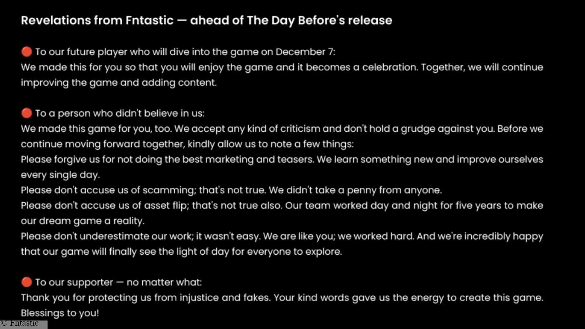 The Day Before çıkış tarihi açıklaması: The Day Before geliştiricisi Fntastic'ten yeni hayatta kalma oyunuyla ilgili açıklama
