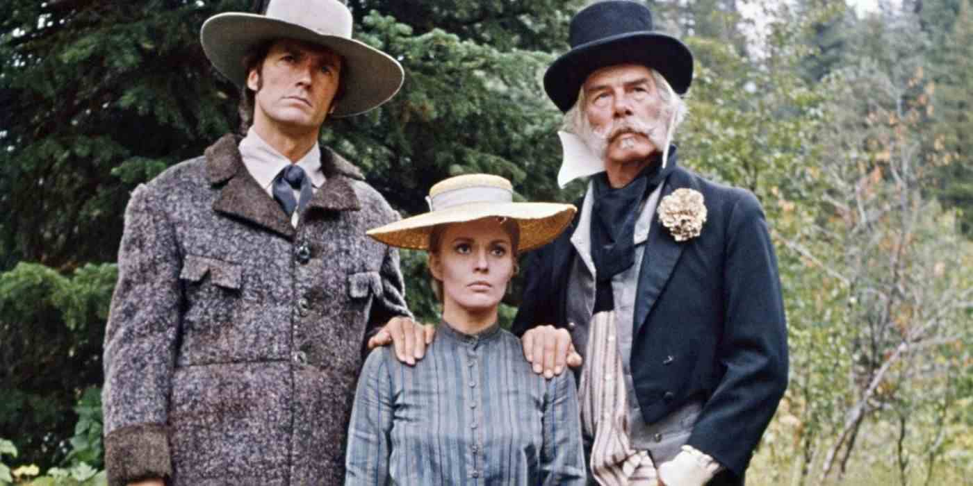 Lee Marvin, Clint Eastwood ve Jean Seberg, Paint Your Wagon'da