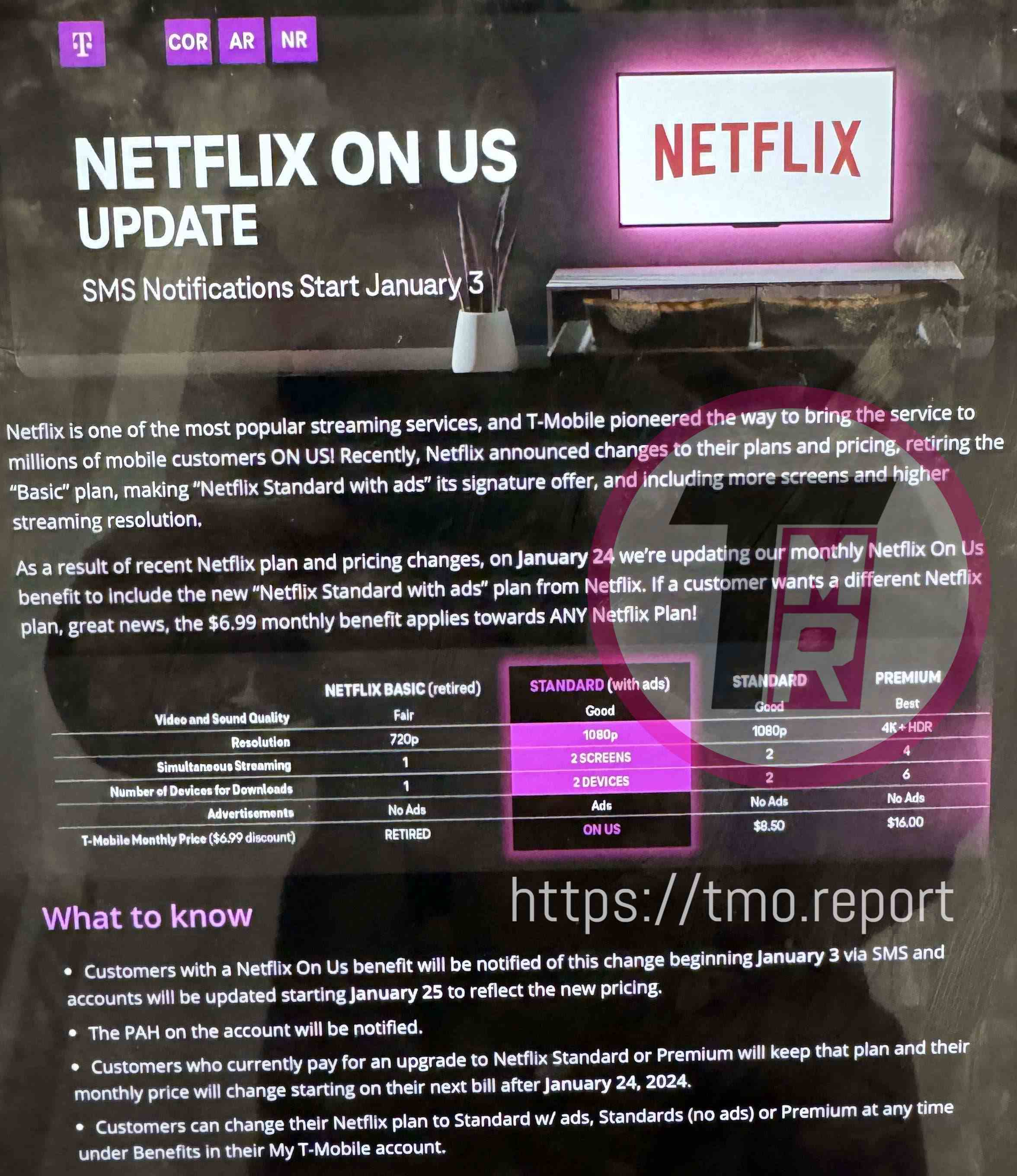 T-Mobile, Netflix on Us freebie'sinde değişiklikler yapıyor