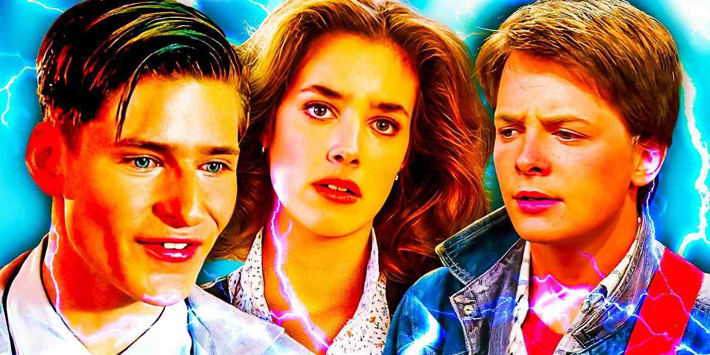 Geleceğe Dönüş Filmlerinden Marty McFly, George McFly, Jennifer Parker