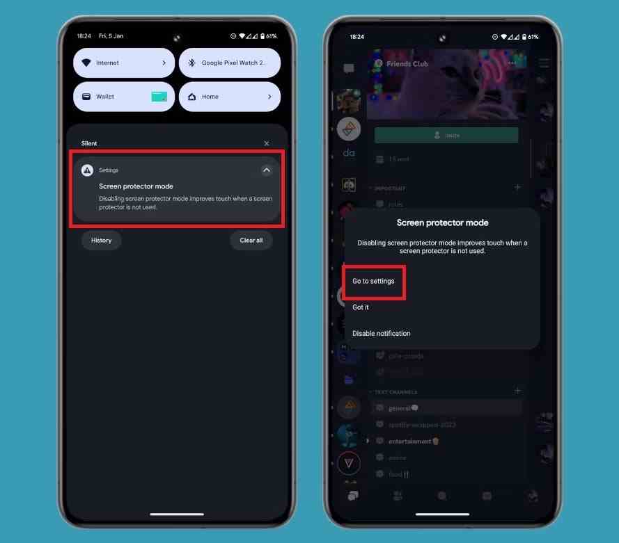 Ekran koruyucu modunu devre dışı bırakma.  Resim kredisi-Android Police - Pixel 8 serisi, ekran koruyucuyu taktığınızda veya çıkardığınızda otomatik olarak bilir