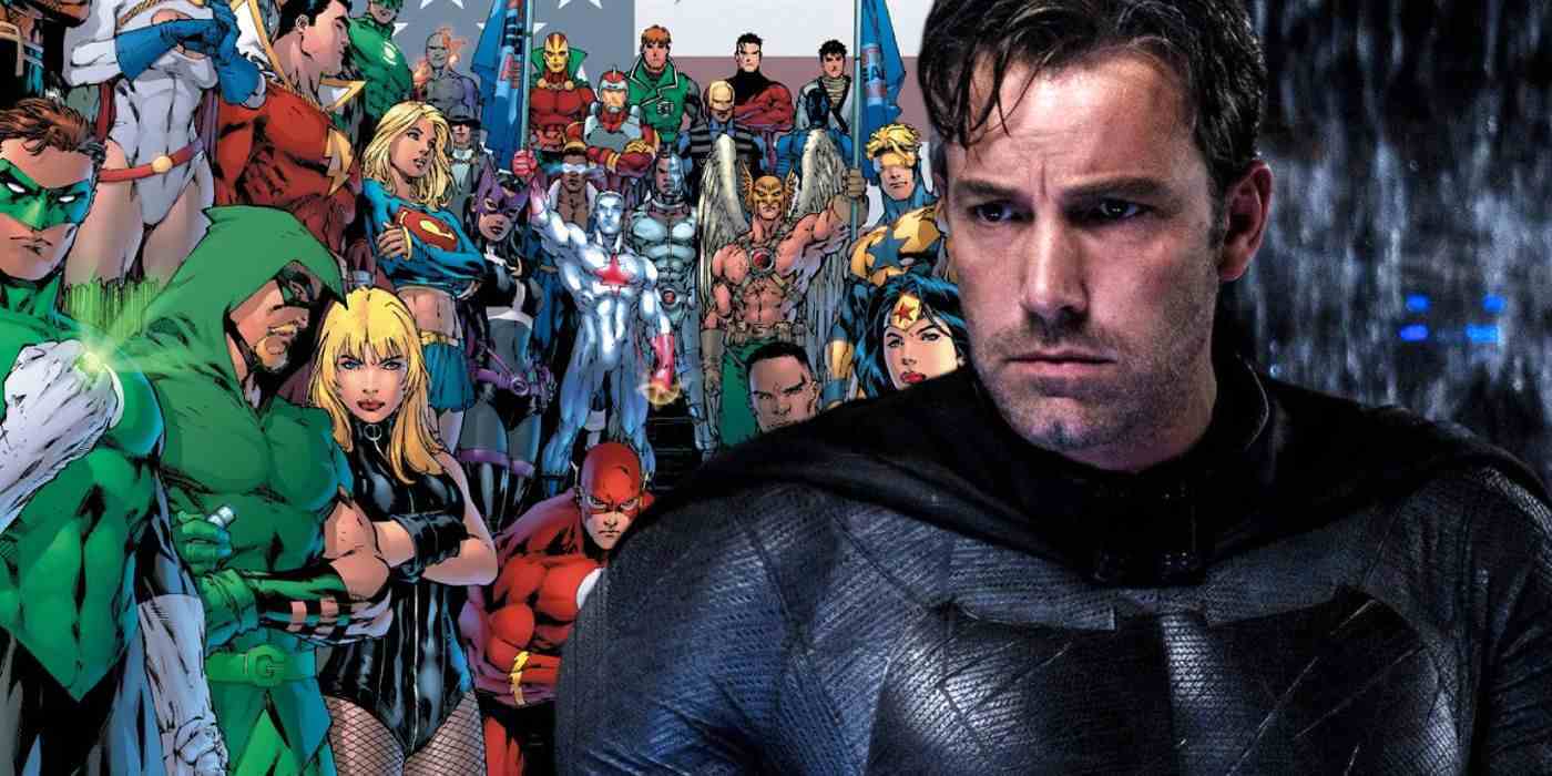 DC Comics'te Justice League ve DCEU'da Justice League'de (2017) Batman rolünde Ben Affleck