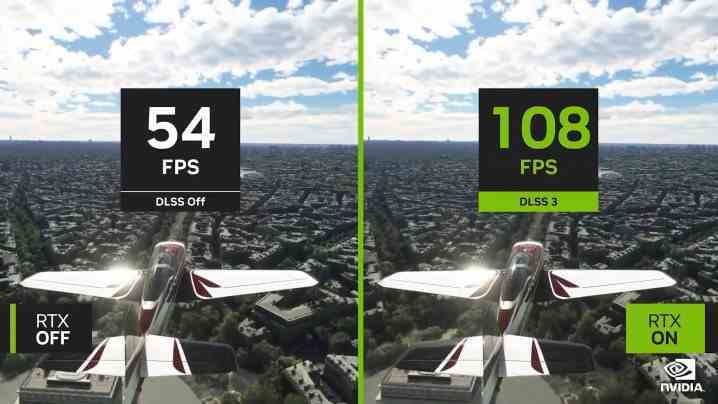 Microsoft Flight Simulator'da çalışan Nvidia DLSS 3.