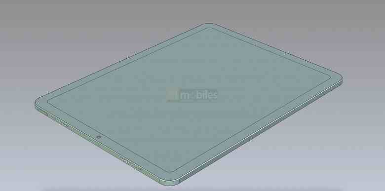 Bu şimdiye kadarki en büyük iPad Air.  Yeni Apple tabletin CAD görselleri ortaya çıktı