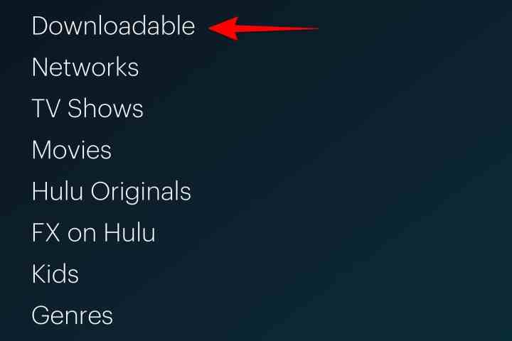 Hulu İndirilebilir seçeneği.