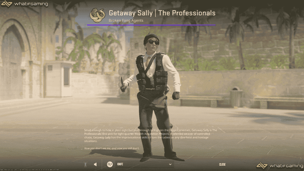 CS2'de Getaway Sally Agent'ı inceliyoruz.