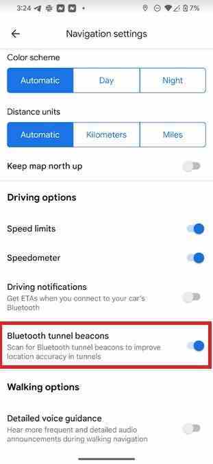 Android için Google Haritalar'da tünel Bluetooth işaretçilerini kullanmak için özelliği etkinleştirmelisiniz - Android için Google Haritalar'ın tüneldeyken çalışabilmesi için bu özelliği şimdi etkinleştirin