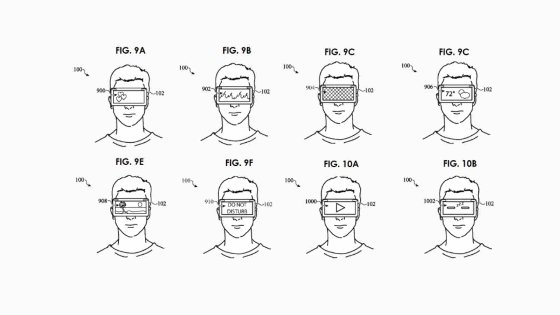 Harici ekranın farklı kullanım yollarını gösteren çeşitli Apple Vision Pro kulaklıkları