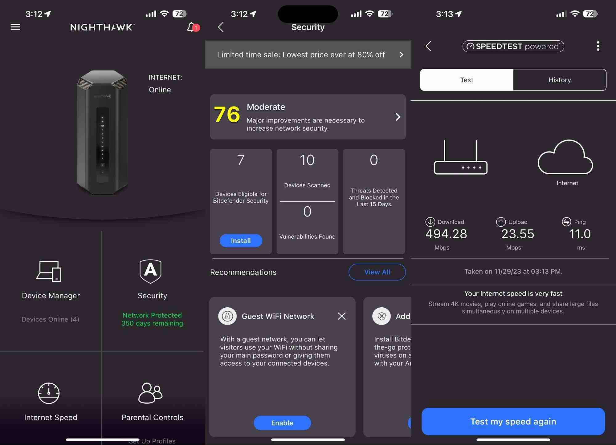 Netgear Nighthawk RS700 Wi-Fi 7 Yönlendirici