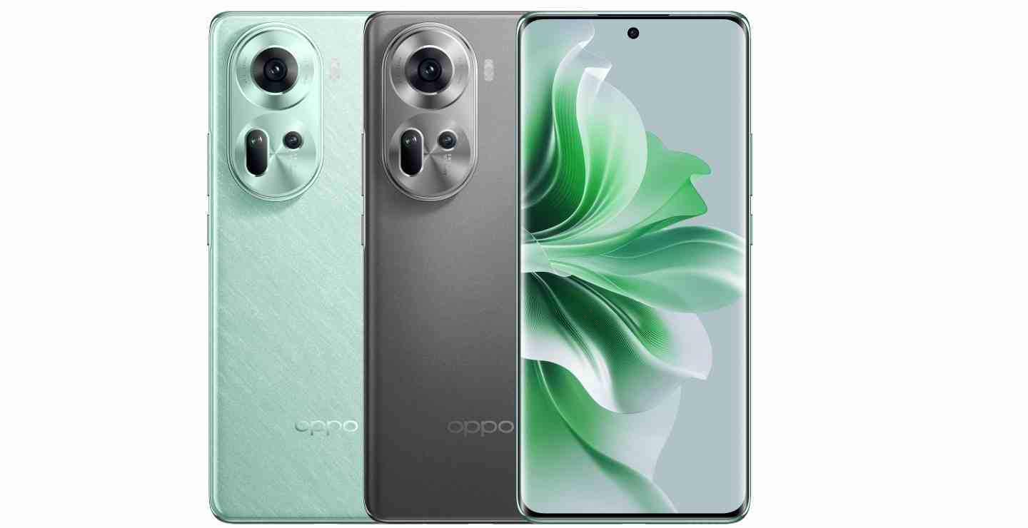 oppo reno 11 5g dalga yeşili kaya grisi Oppo Reno 11 5G