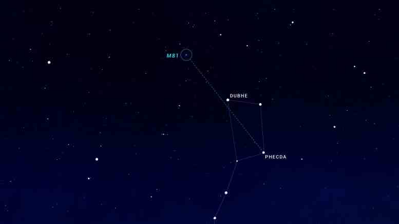 Gökyüzü Haritası M81 Büyük Kepçe