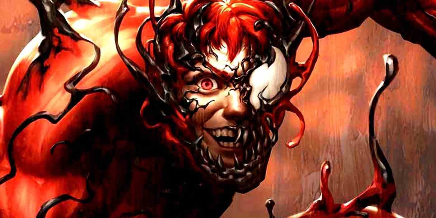 Öne Çıkan Resim: Carnage ortakyaşamı tarafından tüketilen Cletus Kasady, yüzünde kötü bir ifade.