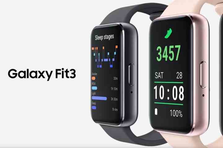 Muhtemelen Samsung Galaxy FIt 3 akıllı saatini gösteren sızdırılmış bir görüntü.