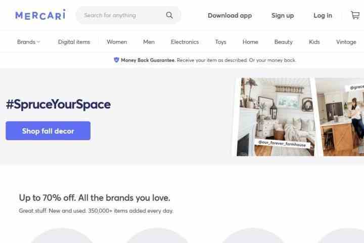 Mercari'nin ekran görüntüsü