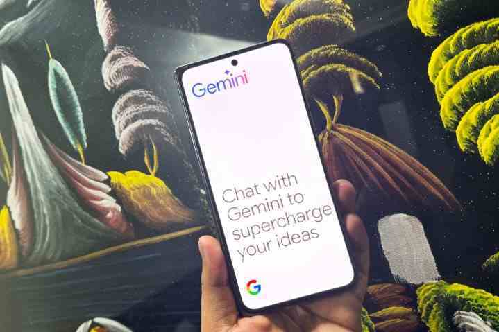 Android'de Google Gemini uygulaması.