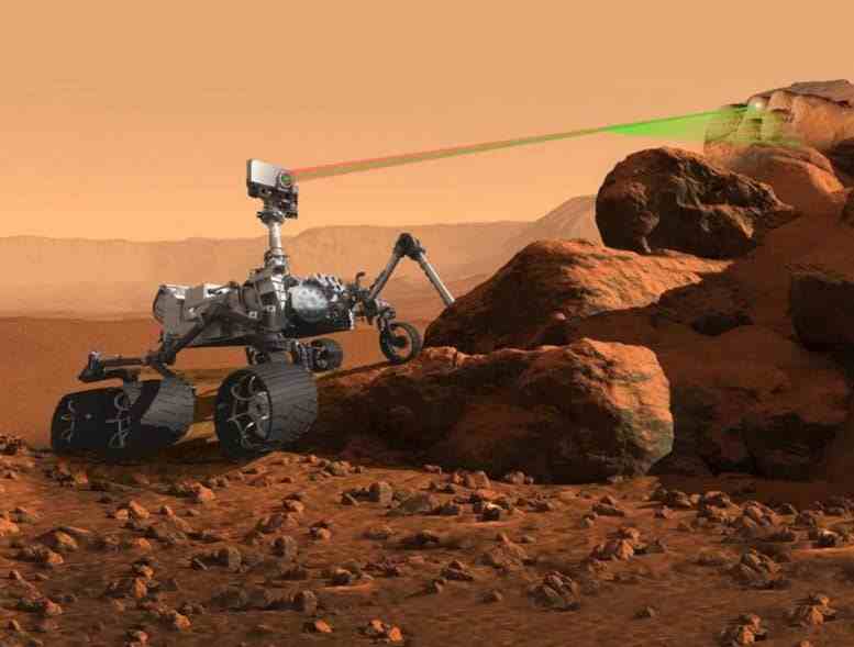 Mars 2020 SuperCam Lazer Zapping