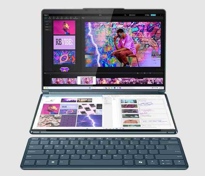 Çift ekranlı yeni Lenovo Yoga Book 9 dönüştürülebilir dizüstü bilgisayar tanıtıldı