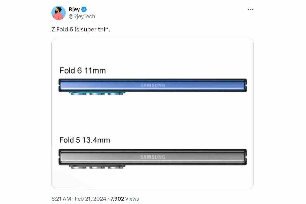 Sızıntı, Galaxy Z Fold 6'nın neredeyse tüm özelliklerini paylaşıyor ve rakipler çok korkmuş olmalı