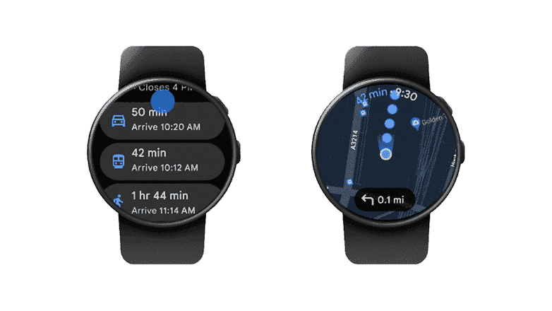 Wear OS'ta Google Haritalar