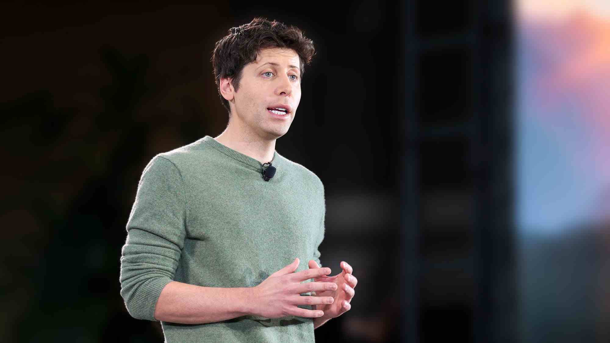 OpenAI CEO'su Sam Altman, Microsoft'un 7 Şubat 2023 etkinliğinde konuşuyor