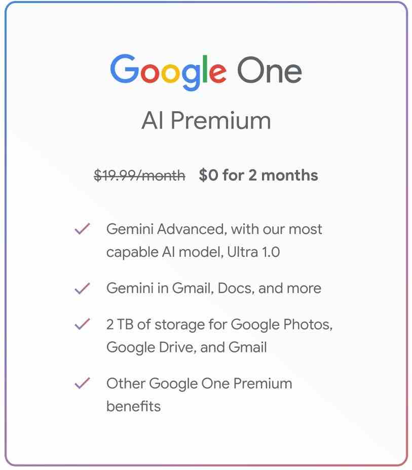 Gemini, Gmail ve Workspace uygulamalarına (eski adıyla Duet AI) Google One AI Premium planıyla geliyor