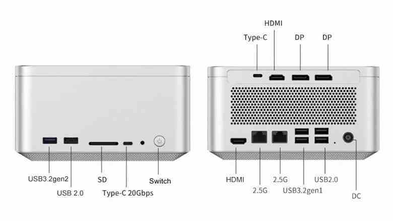 Çin'de Apple Mac Studio'yu “ithal ettiler”.  Yalnızca 2,5 litre hacme sahip SZBOX FN60G mini PC, LGA1700 soketi ve GeForce RTX 4060 için bir Intel işlemci kurabilir