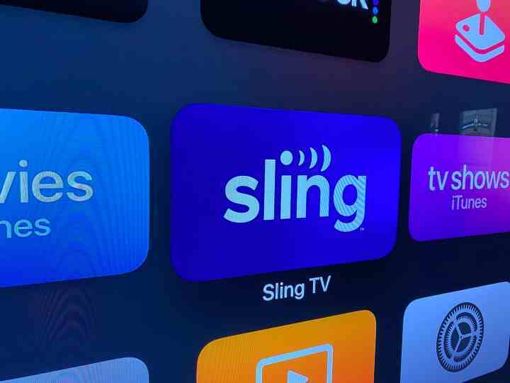 Apple TV'de Sling TV.