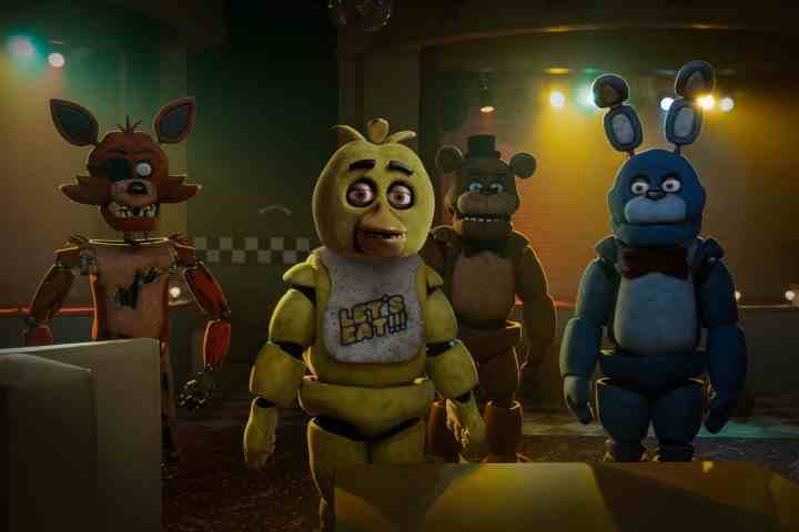 Five Nights at Freddy's'de $ hayvanlar bakıyor.