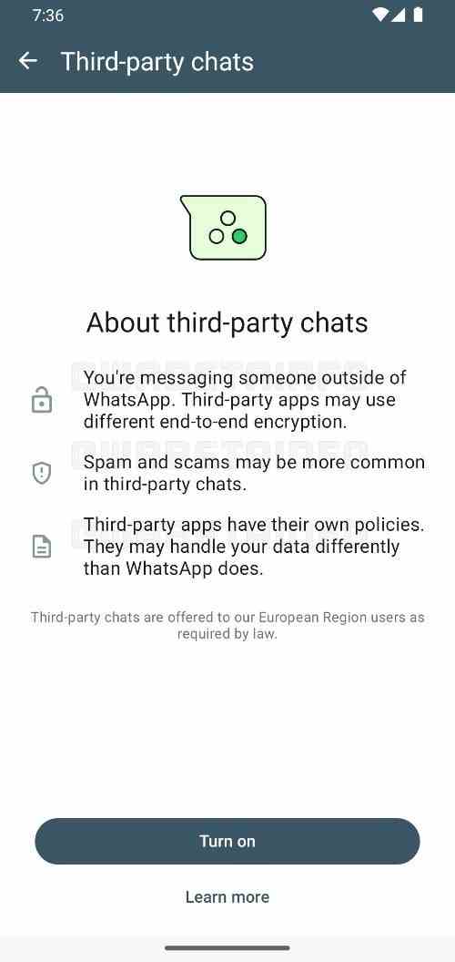 WhatsApp üçüncü taraf sohbet desteğinin ilk işaretleri en son beta sürümde görünüyor