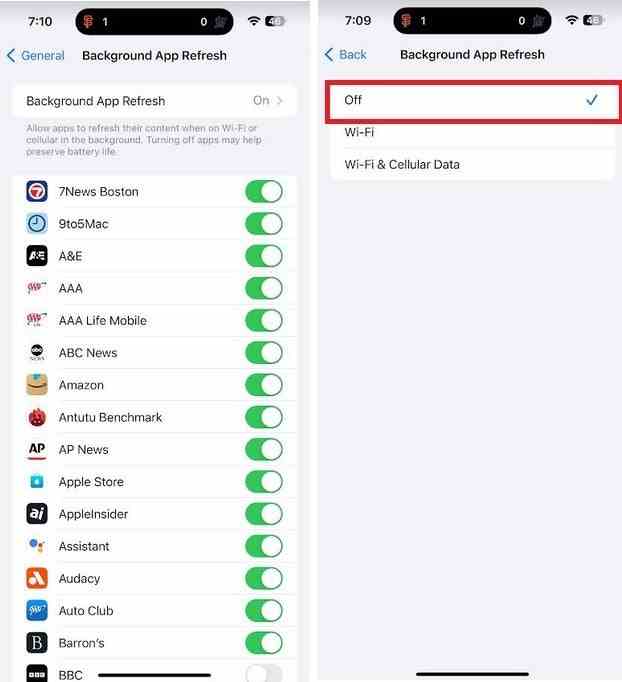 Arka Planda Uygulama Yenilemeyi devre dışı bırakmak iPhone'unuza ekstra pil ömrü ekleyebilir - Basit bir ayar değişikliği iPhone'unuza daha fazla pil ömrü ekleyebilir