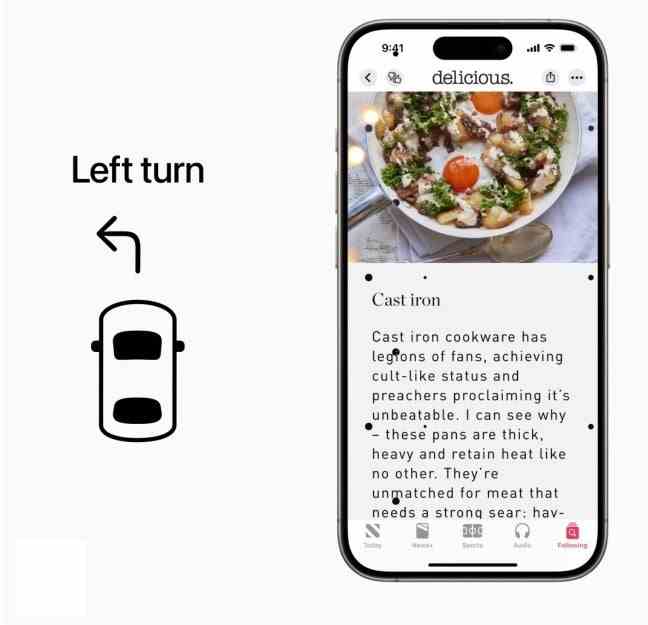 Araç Hareketi İpuçları, araçtaki bir yolcunun hareket hastalığına yakalanmasını engelleyebilir - Yeni iOS erişilebilirlik özellikleriyle iPhone'u gözlerinizle yönlendirin, hareket hastalığına son verin ve daha fazlasını yapın